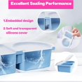 thumbnail image 4 of ERSAN-2 Pack Reusable Double Compartment Snack Containers with Lids, Small Snackle Box Container, Leakproof, BPA-Free Silicone, Portable for Snacks, Dips, Sauces, Lunch, School, Travel & Camping, 4 of 4