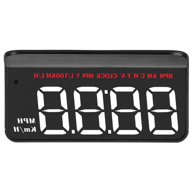 Alarma de velocidad del automóvil, pantalla HUD, velocímetro HUD OBDII universal para automóvil, pantalla HUD confiable y duradera