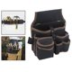 thumbnail image 5 of Cinturón de Herramientas de Electricista Oxford Duradero, Bolsa de Cintura Impermeable, Cinturón de Trabajo, Soporte de Herramientas, Bolsa Orgazado Café Macarena cinturón de carpintero, 5 of 8