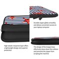 thumbnail image 5 of Bingfone Starfish Navy Blue Stripe Laptop Sleeve Case 15 Inch, 360° Protective Computer Carrying Bag, 5 of 9