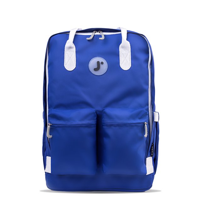 Mochila J World Timo para portátil multifuncional de 17 pulgadas, azul