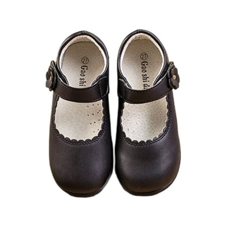 

Gomelly Child Flats Closed Toe Mary Jane Low Top Uniform Shoes Comfortable Daily Princess 1# 9C
