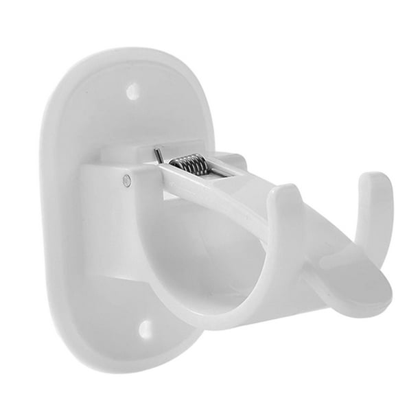 Curtain Rod Hooks, Curtain Rod Brackets for Wall, No Drill, Portable Curtain Rod White Walmart.ca