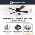 thumbnail image 3 of Prominence Home Benton 52 Inch Indoor LED Ceiling Fan with Light and Pull Chain, Bronze, 3 of 11