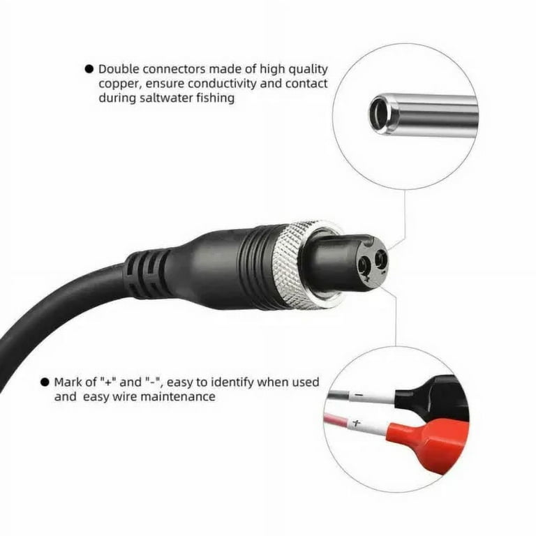 electric fishing reel wiring 2 Pakcs Power Cord wire diameter up to 7.5mm OD Hard Wiring Kit for Electric