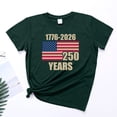 thumbnail image 5 of Leey-World Celebrating 250 Years Of America Women'S Tee Shirts Women American Flag T-Shirt July 4th Graphic Tee 4th Of July Shirt Funny(Dark Green,XL), 5 of 8