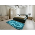 thumbnail image 5 of Ahgly Company Machine Washable Indoor Rectangle Transitional Dark Cyan Green Area Rugs, 2' x 4', 5 of 7