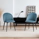 thumbnail image 4 of Ilios Innova | Paquete de 2 Sillas para Comedor Rolet Azul, Sillas Tapizadas en Terciopelo con Patas Metálicas, Diseño Moderno y Minimalista., 4 of 9