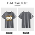 thumbnail image 6 of Xuanfei Women Crew Neck Letter Floral Graphic Short Sleeve Top, 6 of 6