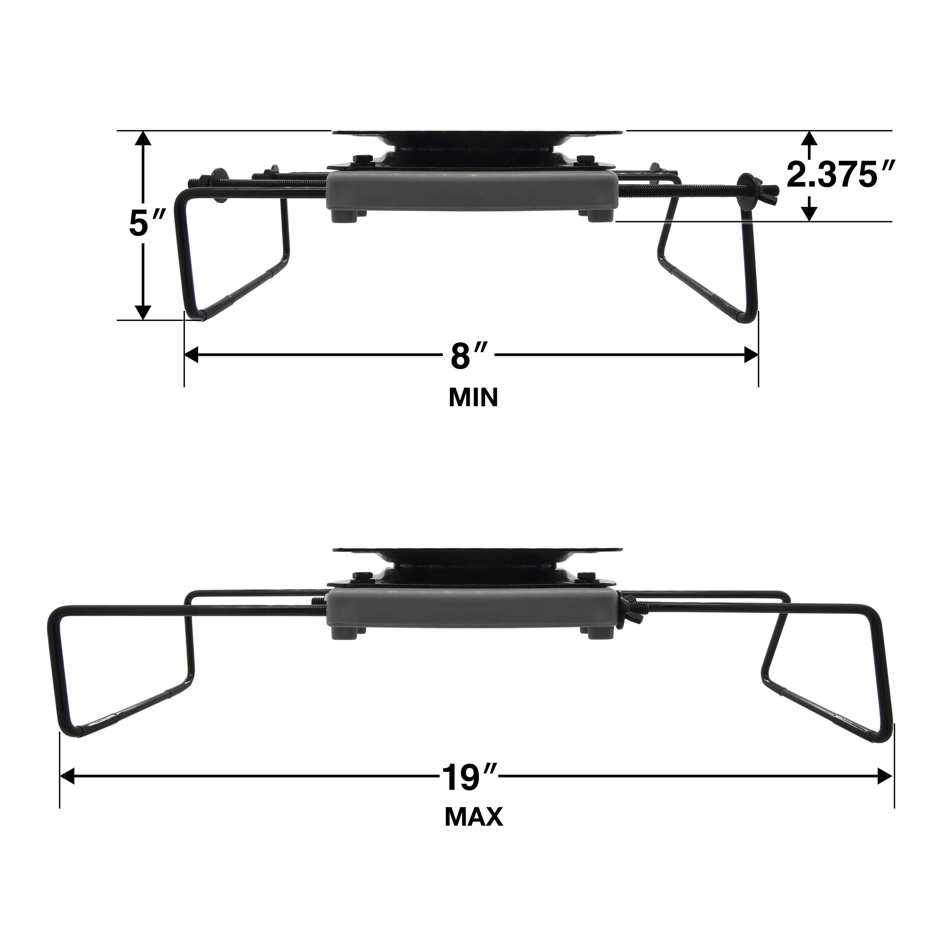 (2 pack) Springfield Marine Economy Adjustable Jon Boat Seat Clamp - 8" to 20.5"