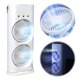 thumbnail image 2 of Ventilador Aire Acondicionado Spray Evaporativo Personal Nebulización 3 Velocidades Recargables/USB Boquillas LED Night Light para Viajes Y, 2 of 9