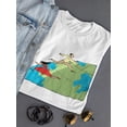 thumbnail image 3 of Traveling Couple T-Shirt Women -Wilfred Hildonen Designs, Female Medium, 3 of 4