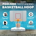 thumbnail image 2 of Good Ideas 15 in. Pool Shot Wing It Freestanding Basketball Hoop, White, 2 of 6