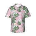 thumbnail image 2 of Yiaed Lilies Flowers Print Hawaiian Shirt for Men Short Sleeve Button Down Shirts Beach Shirts for Men-X-Large, 2 of 5