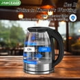thumbnail image 2 of PANCERKA Electric Kettle, No Plastic Contact With Water, Wide Mouth For Easy Cleaning, Auto Shut Off, 1.8L Tea Kettle & Hot Water Boiler, Water Heater & Teapot, Black, 1000W, 2 of 11