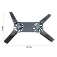 thumbnail image 3 of JilgTeok 5 Packs Portable Laptop Cooling Pad with 2 Fans for Gaming Laptops Strong Wind Ergonomic Lightweight Heat Dissipation Stand USB Powered Quiet Operation, 3 of 7