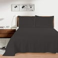 thumbnail image 2 of Flat Bed Sheet 100% Egyptian Cotton [ Dark Grey Solid - Califonia King Size] Breathable, Easy to Wash 800 Thread Count 3Pc Flat Sheets - 108 Inches x 110 Inches, 2 of 5