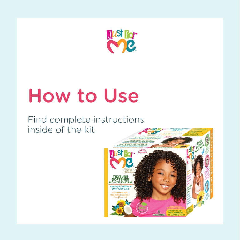 Just For Me Texture Softener System, Detangler Kit, All Hair Types