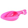 thumbnail image 2 of justharion 4Pcs Measuring Spoons Cups Set Plastic 2 Heads Flour Milk Cream Baking Tool with Clear Scale, Pink, 2 of 8