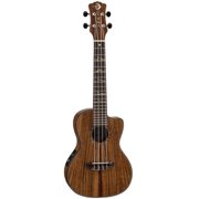 Luna Uke High Tide Concert Koa Semi Acoustic Ukulele with Preamplifier, 20 Frets, C Shape Neck, Rosewood Fretboard, Satin Natural