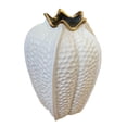 thumbnail image 2 of Jarrón de cerámica para flores, jarrón decorativo, arte nórdico, adorno organizador, maceta para flores Blanco Talla L, 2 of 9