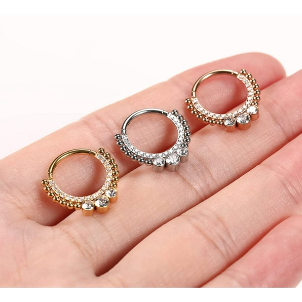 Septum Ring - 1.2 mm (16g) - Silver 9.25 - S - M - L