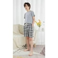 thumbnail image 5 of HiddenValor Big Boys Cotton Plaid Pajamas Shorts, Pull On Lounge Shorts With Pockets 2 Pack, 5 of 6