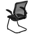 thumbnail image 3 of Pemberly Row Contemporary Mesh Sled Base Office Chair in Black, 3 of 5