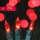 thumbnail image 5 of Cadena de luces LAMPHOME 100 LED rojas de 6,6 m para interiores y exteriores, 5 of 8