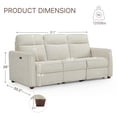 thumbnail image 2 of CHITA Zero Wall Power Reclining Sofa Couch, 2 of 13
