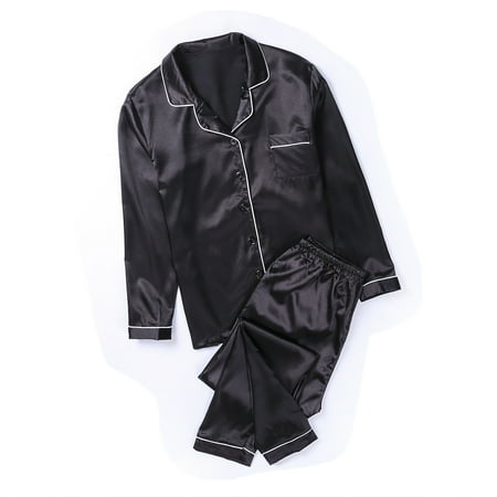 

Binpure Women´s Silk Satin Pajamas Pyjamas Set Long Sleeve Sleepwear Pijama Pajamas Suit