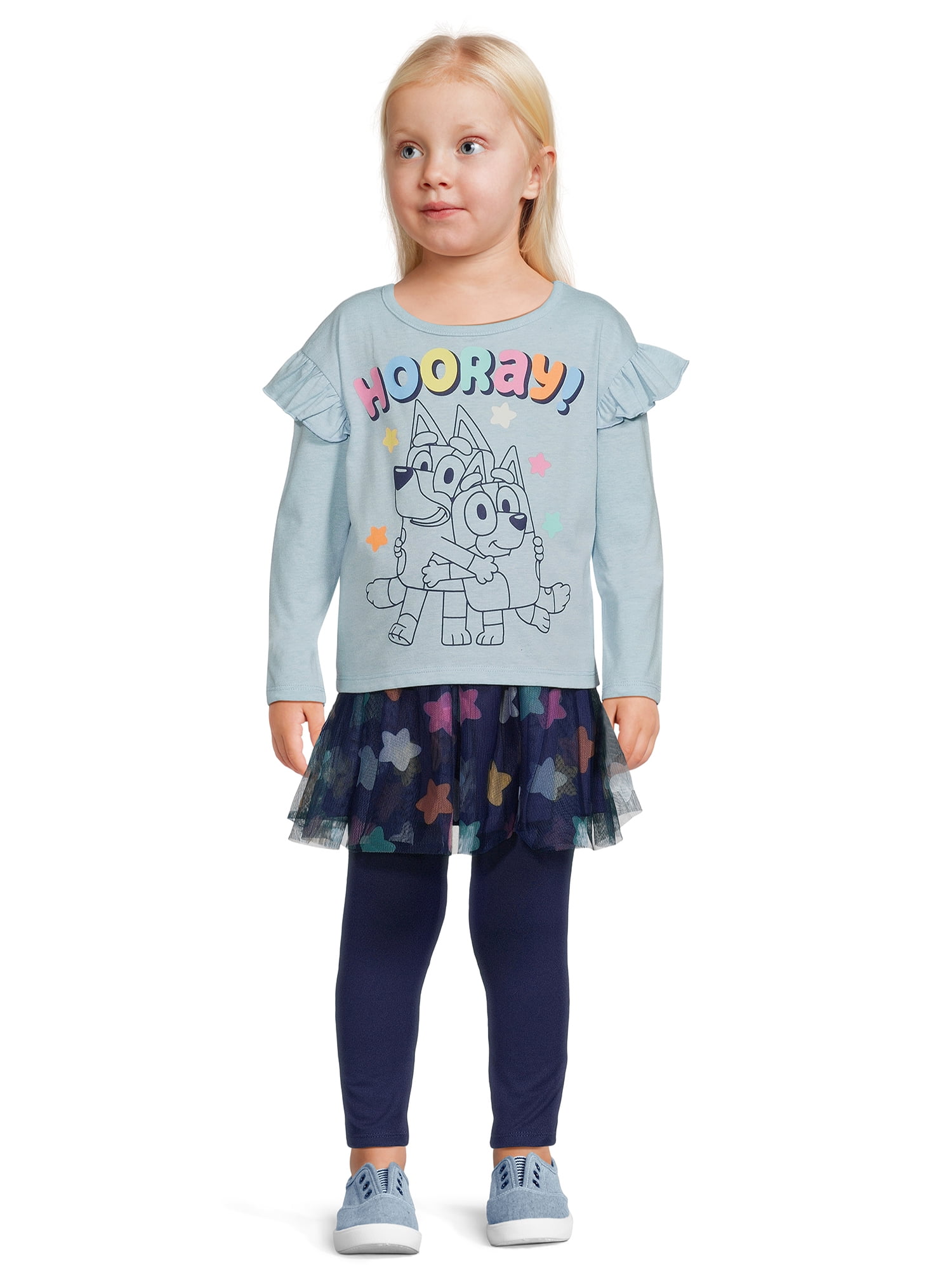 Bluey Toddler Girl Role Play Set, 4-Piece, Sizes 2T-5T
