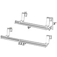 thumbnail image 4 of Chrome Over the Door Extendable Towel Holder Rack for the Kitchen, Vanity, and Bathroom, 4 of 7