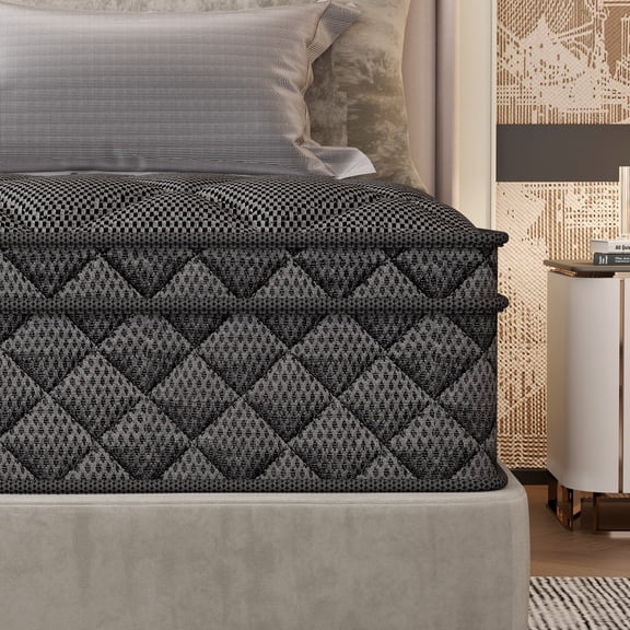 Grymtex 12 inch Twin Size Motion Isolation Hybrid Mattress Gel Memory Foam Pocket Springs Certipur-US Mattress in a Box
