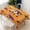 White, variant on Rectangular Tablecloth 60x84 Inch – Waterproof Polyester Printed Table Cover, Wrinkle Resistant, Washable for Kitchen & Dining, Halloween Trick Theme