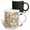 Multicolor, variant on 3drose, Girly Gold Glittery Look Bokeh Hearts, 11oz Magic Transforming Mug