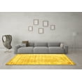 thumbnail image 3 of Ahgly Company Machine Washable Indoor Rectangle Persian Yellow Traditional Area Rugs, 3' x 5', 3 of 4