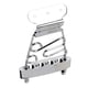 thumbnail image 2 of 1 de cordal trapecio de con tornillos de montaje para accesorio de guitarra Archtop, plateado, 2 of 9