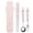 Pink, variant on TERGAYEE Stainless Steel Utensils Include Spoon Knife Fork Chopsticks,Three-piece set Travel Portable Stainless Steel Rabbit Dinnerware,Flatware Set for School,Travel and Outdoor
