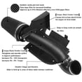 thumbnail image 2 of MOOSUN Tubo negro de entrada de aire frío de 4 pulgadas + protector térmico para GMC/Chevy V8 1999-2006 4.8L/5.3L/6.0L Silverado 1500/2500/3500 negro, 2 of 5