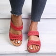 thumbnail image 3 of Lubelski Women Faux Leather Anti Slip Low Wedge Sandals Hollow out Platform Slippers, 3 of 7