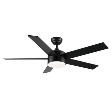 

52 In. Integrated LED Light Ceiling Fan with ABS Blade Matte Black