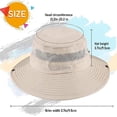 thumbnail image 5 of Plarmod Mens Sun Fashing Hat, 3.5” Wide Brim Cools Super Wide Brim Sun Hat for Fishing, Hiking, 5 of 10