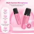 thumbnail image 5 of Máquina de Karaoke para Niños y Adultos con 2 Micrófonos Bluetooth - Altavoz Portátil con Luces, Regalo Ideal para Fiestas Familiares, Navidad y Cumpleaños, 5 of 5