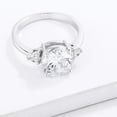thumbnail image 2 of Classic Three Stone Clear CZ Engagement Ring, 2 of 2