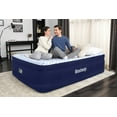 Bestway Tritech Fashion Flock Air Mattress Queen 20” with Builtin AC Pump and Antimicrobial