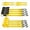 Yellow, variant on Ratchet Straps, 1500 lbs Breaking Strength - Premium 4X 15ft Tie Down Strap Set, 4X Soft Loops for Moving Appliances, Lawn Equipment, Motorcycle (Green)