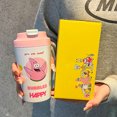 thumbnail image 2 of Nuevo vaso portátil de Bob Esponja, taza de agua para el hogar para niños con bonitos dibujos animados, taza de café con revestimiento de cerámica de doble capa, 2 of 5