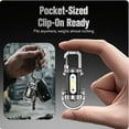 thumbnail image 2 of Vueeze Keyblazer, Vueeze Key Blazer, Portable Rechargeable Bright Keychain Flashlight, Mini Bright Keychain LED Flashlight 1200lm with Mobile Power & Waterproof, 2 of 7