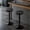 Black, variant on Bar Stools Set of 2 Microfiber Leather Counter Height Bar Stools with Round Seat Adjustable Swivel Backless Barstools Modern Tall Bar Chairs for Kitchen Island Green(24-33 Inch,330lbs)